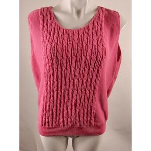 Folio By Fire Islander Women Sweater Vest Size 42 Barbie Vintage